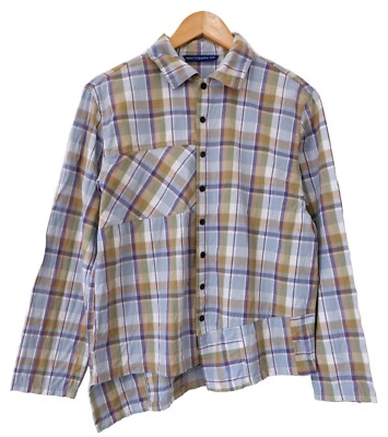 HAI sporting gear by Issey Miyake plaid patched irregular pattern 