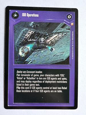 ISB Operations/Empire's Sinister Agents Star Wars CCG Special Editio LP/NM