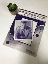 In the Mission of St. Augustine by Jack Chiarelli Vintage Sheet Music 1953