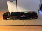 Vintage 1986 Hot Wheels Tractor Trailer Transporter Carrying Case with 5 Cars