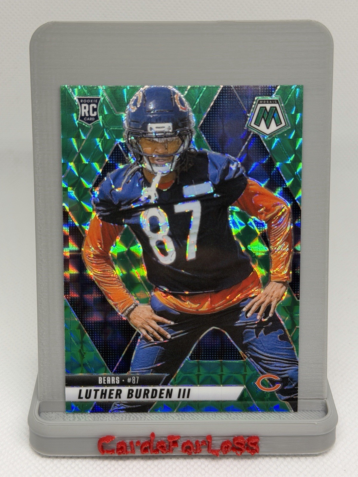 2025 Panini Mosaic - Rookies Luther Burden #383 Green Mosaic Prizm (RC)