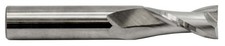 3/16" Carbide End Mill, 3/16" Shank, 2-Flute, 2" OAL, USA Made