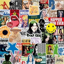100 Billie Eilish Sticker Pack - Hit Me Hard and Soft - Happier - Music Album