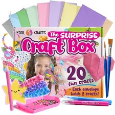 20 Arts Crafts Kit for Girls The Surprise Craft Box, All-Inclusive DIY Cr...