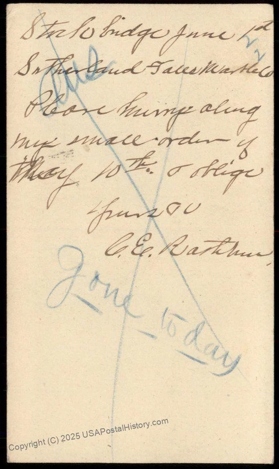 USA 1880 Stockbridge Massachusetts Violet Cancel Cover 96293 - Image 2 of 2