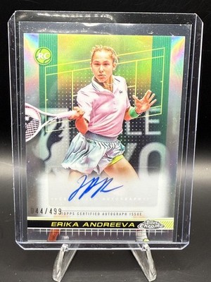 2024 Topps Chrome #TCA-EAA Erika Andreeva Autographs Refractor #/499