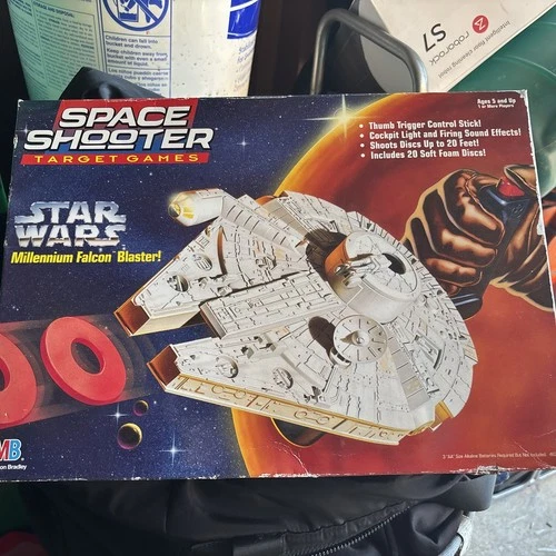 Star Wars MILLENIUM FALCON BLASTER Space Shooter Target Game VTG “1996” Sealed