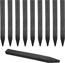 Made - 10 Pack Landscape Edging Premium Heavy Duty Hold Stakes with Screw Hol...