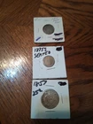 Lot Of 3  US Seated Liberty Coin Lot,1-1855 1/2 Dime,1 1875 S Dime, And 1857...