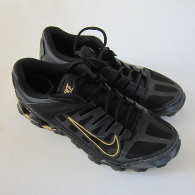 Nike Reax 8 TR Turnschuhe Schwarz Gold Herren UK 8,5 Gratis UK P+P