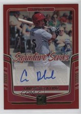 2024 Panini Donruss Signature Series Red 25/99 Carlos De La Cruz Auto 1i5d
