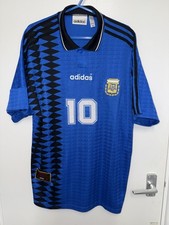 Argentina Adidas 1994 Authentic Maradona 10 Away Football Shirt 