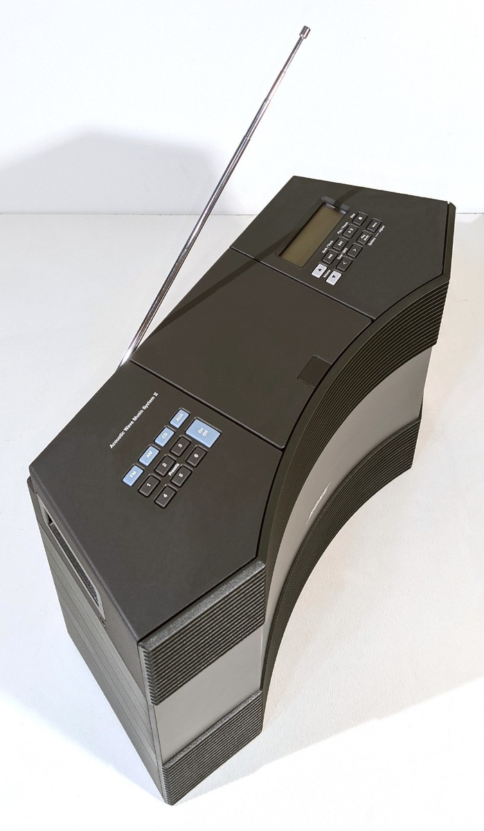 🔥[PRO SERVICED】MINTY/BOX Bose Acoustic Wave II Radio/CD!Black