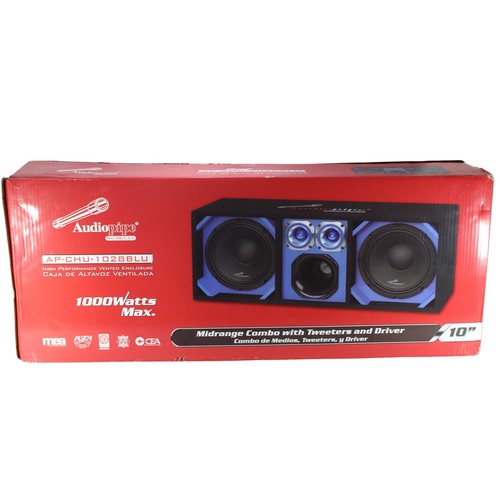10" Dual Speakers, 6x6" Drivers,& 4x4" Tweeters Fully Loaded Vented Enclosure - Picture 6 of 6