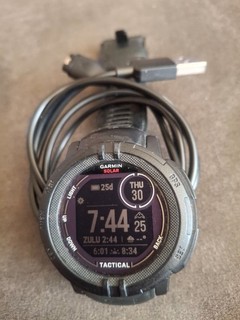 Garmin Instinct 2 Solar Tactical Edition GPS Watch with Charge Cable