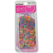 6 Pack Scunci Girl No Damage Ponytailers, 500 Ct