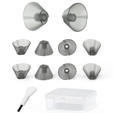Hearing aid Tulip Domes for Resound Sure fit Standard 10pcs Pack, Smokey