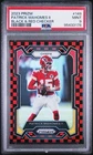 2023 PRIZM PATRICK MAHOMES BLACK & RED CHECKERBOARD #149 PSA 9 MINT