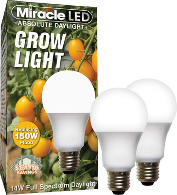 Absolute Daylight plus Full Spectrum Grow Light - Replaces 150W - Plant Growing