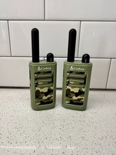Set of Cobra HE150 Walkie Talkies 2 Way Radios Camo - tested, working
