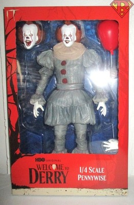 PENNYWISE IT Welcome to Derry 1/4 Scale 18'' inch Action Figure Neca MINT 2026