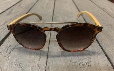 Kuma Sunglasses Bamboo Wood Grain w/ Case One Tree Planted FREE SHIP