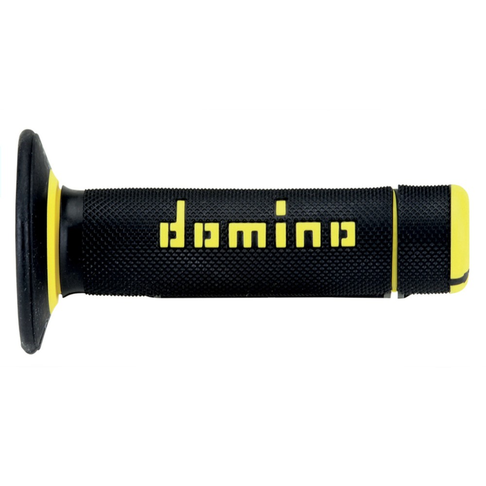 Domino Off Road Black/Yellow Grips A02041C4740 For Motorcycle Parts