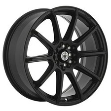 16x7 Konig 45b Control Black Wheel 5x100 40mm