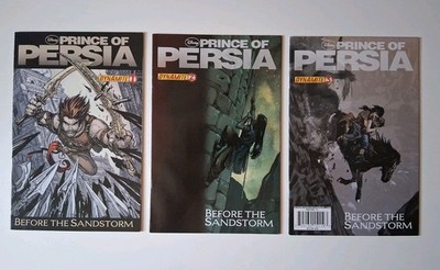 Prince Of Persia #1 2 3 Dynamite 2010 Comic Before The Sandstorm FN/VF