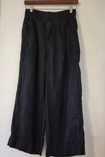 Everlane Women's Size 2 The Linen Way-High Drape Pants Flax Wide-Leg Minimalist