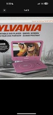 ISO ISO ISO Sylvania Portable DVD Player 9" Swivel Screen 5-Hour Battery, PINK