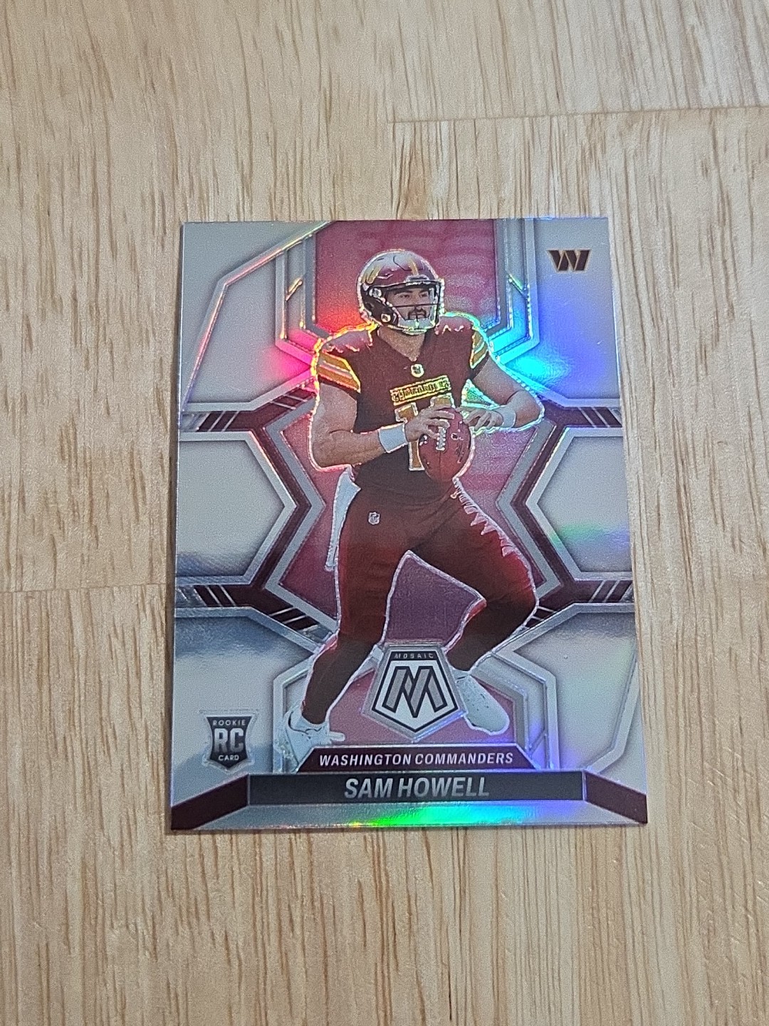 2022 Mosaic SAM HOWELL Silver Prizm #305 Rookie RC Washington Vikings SP