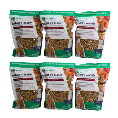 6pk Dr. Marty Nature's Blend Healthy Growth Freeze Dried Dog Food for Puppy 16oz