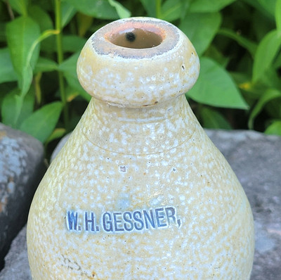 W.H. Gessner Stoneware Bottle Pennsylvania/Maryland Antique Beer Soda PA MD Jug