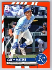 2023 Topps Big League - Electric Orange #7 Drew Waters Kansas City Royals