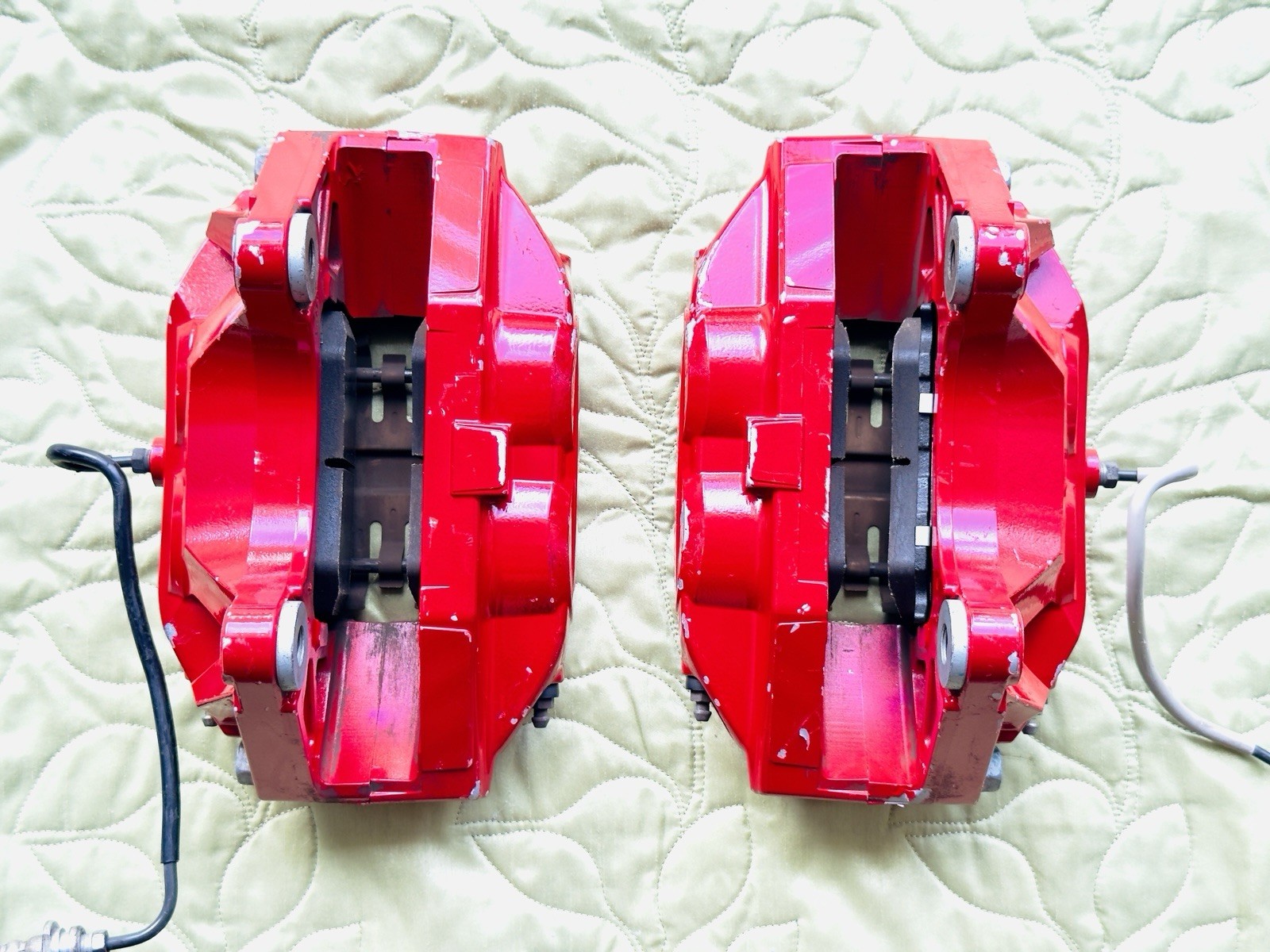 2017-2022 Infiniti Q60 Red Sport AKEBONO 4502 Front Caliper Set Complete! Used