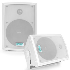 Pyle Home PDWR63 Dual Waterproof Outdoor Speaker System-6.5 case, White