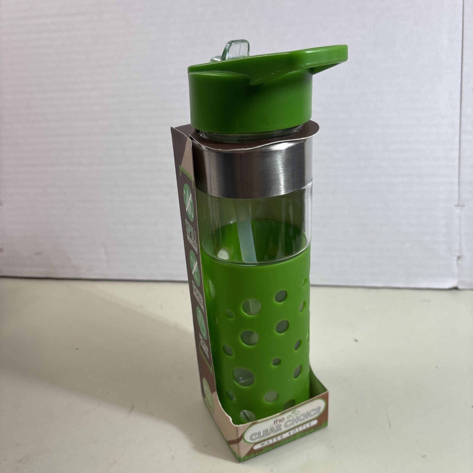 Green Silicone Sleeve Bpa Free No Spill