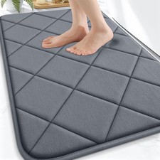 Memory Foam Bath Mat 30x20, Ultra Soft and Absorbent Bathroom Rugs, Machine W...