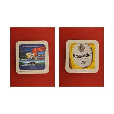 Krombacher Sufen Sie intensiver Brauerei Bierdeckel Bier