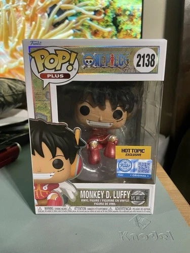 Funko Pop! One Piece Monkey D. Luffy #2138 Metallic Hot Topic Exclusive