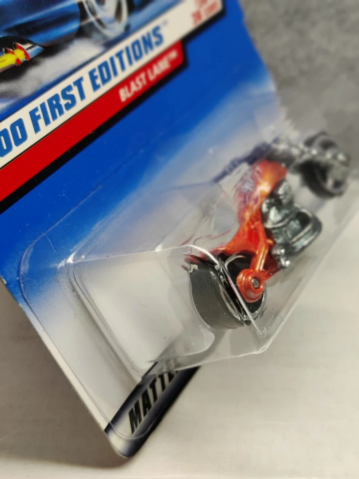 Hot Wheels VTG 2000 First Editions #36/36 Orange "Blast Lane" Motorcycle-Nice! - Image 3 of 4