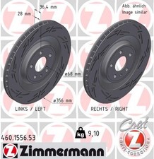 2x ZIMMERMANN Bremsscheibe BLACK Z 460.1556.53 für PORSCHE MACAN 95B 95BAU1 GTS