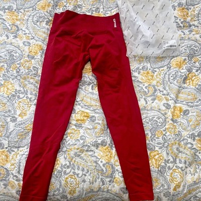 DFYNE Impact Women s Crimson/Red Leggings Size S Stretch Elastic Wear Gym