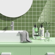 Alwayspon 10 Sheets 10"x10" Green 3D Vinyl 10inchx10inchx10Pcs,