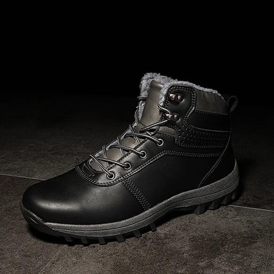 All Terrain Men's Hiking Boots Waterproof Warm Non Slip Retro High Top Boots
