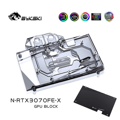 Bykski GPU Water Block For RTX 3060Ti/3070 Founders Edition