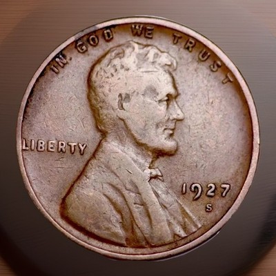 1927-S Fine Lincoln Wheat Cent Penny  Best Value On eBay'' FAST SHIPPING