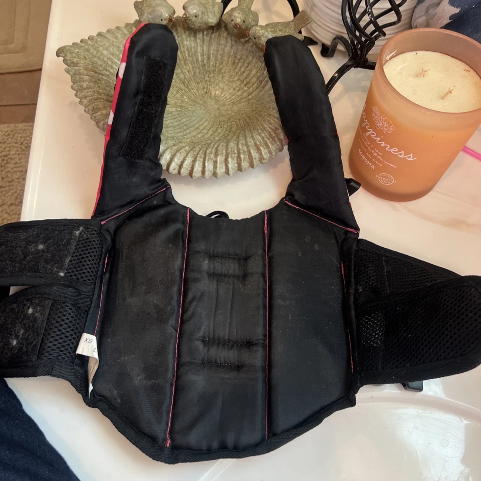 Extra Small Paws Aboard Doggy Life Jacket Pink/ White Polka Dots. - Image 3 of 3