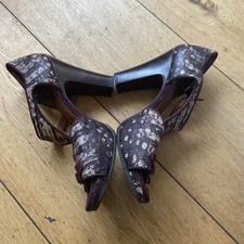 CHIE MAHARA Designer Tan Leather Ladies Shoes Size UK 6 eu 39 ! Offers !